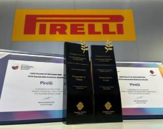 倍耐力荣获由中国欧盟商会颁发的2025年度