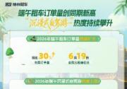 端午民俗游持续升温，神州租车订单量同比增长超三成